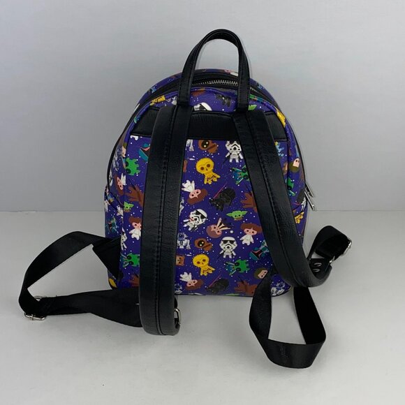 Disney Parks Exclusive X Loungefly Star Wars Chibi Backpack Collectible NWOT - Picture 3 of 16